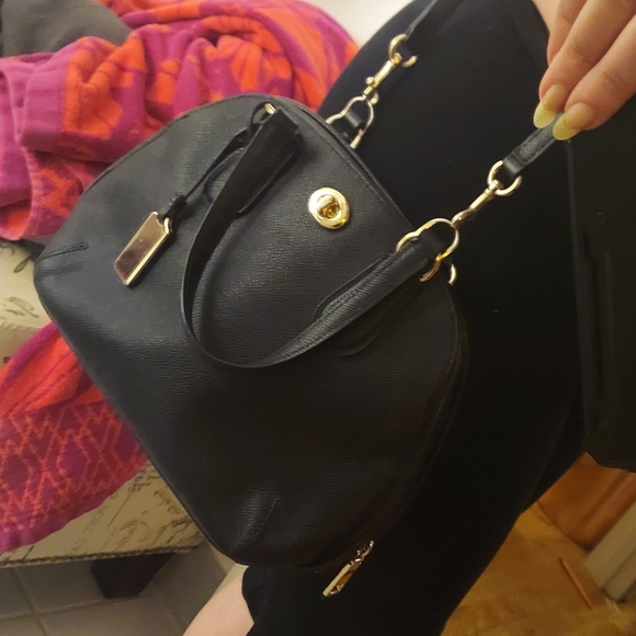 Coach Women's Prince Street Satchel in Crossgrain Black Leather - Picture 3 of 7